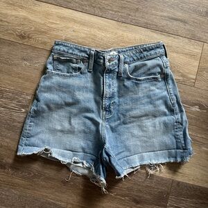 Madewell Light Blue Jean Shorts